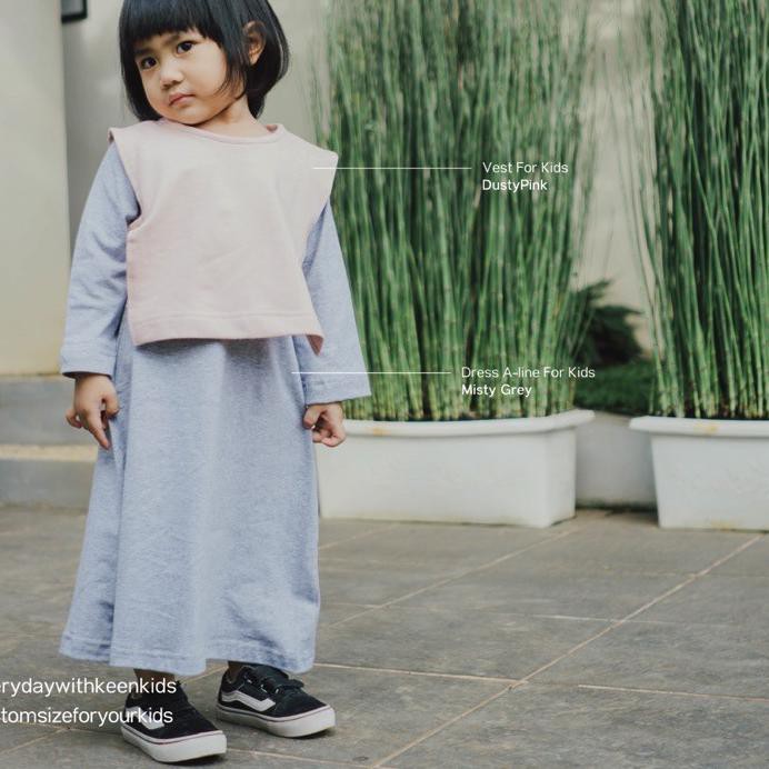 PREMIUMდ [KEEN.IDD] Dress A-Line For Kids - Laku Keras