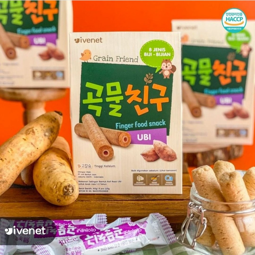 Ivenet Grain Biscuit 40 gram / Ivenet Grain Friend 40 g / Finger Food Snack / Cemilan Bayi 12 bulan+