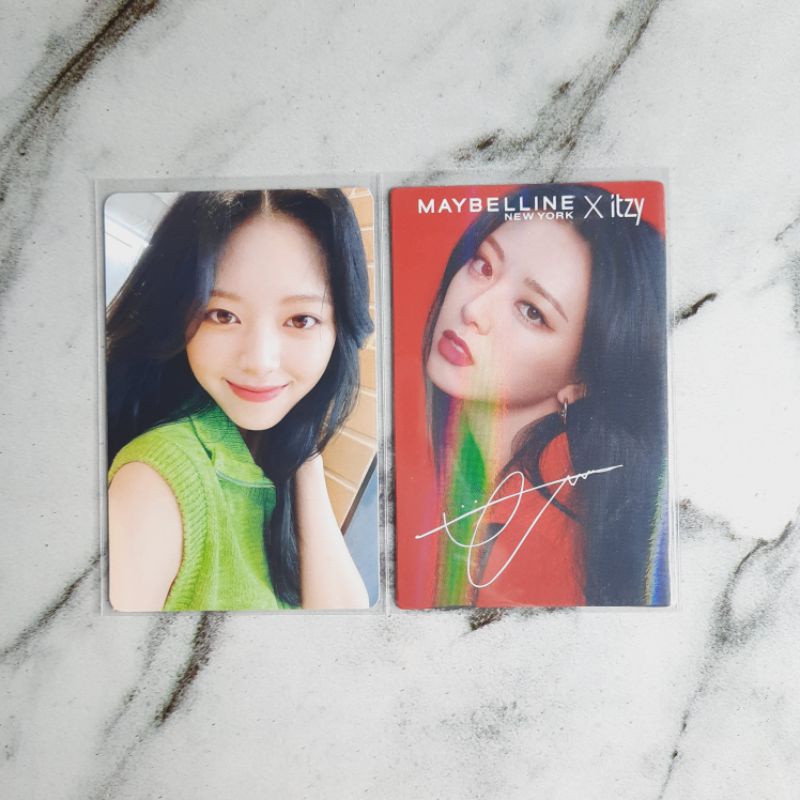 [SALE] ITZY PHOTOCARD YUNA NBD AGUSTUS YUNA MAYBELLINE