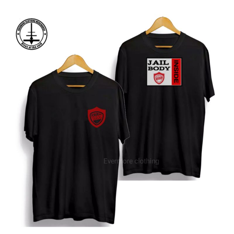 BAJU/KAOS DISTRO JAIL BODY INSIDE PREMIUM COMBED 30S REAKTIF QUALITY PRODUC TSHIRT BRAND