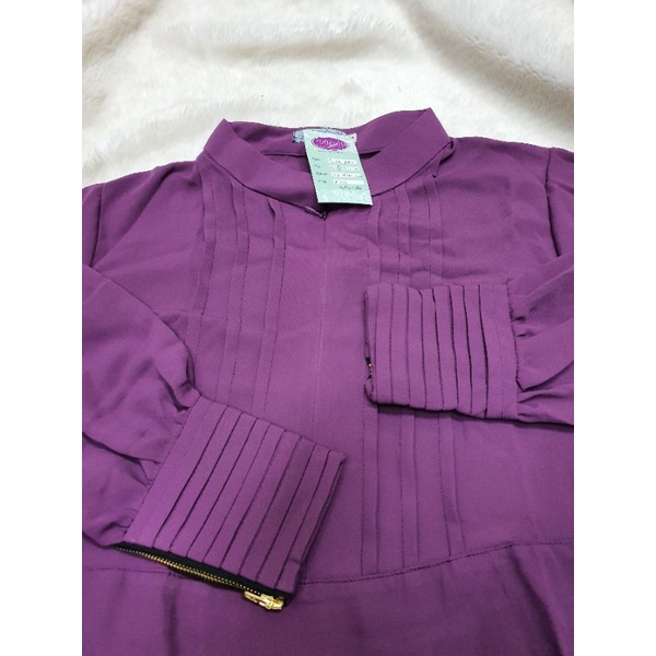 Gamis RH Soft Lexus Plum Sugar (Aline) Opnaisel BA, HANYA GAMIS