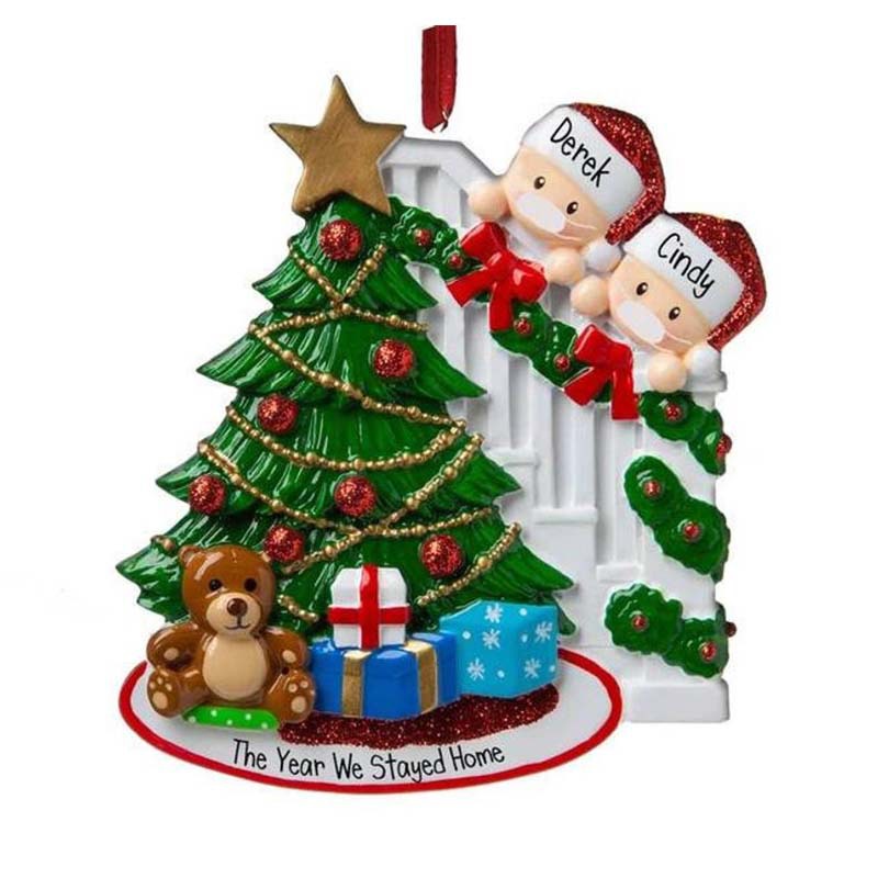 Personalized family Christmas tree pendant decorations/Cute Christmas Tree Decorative Pendant Accessories