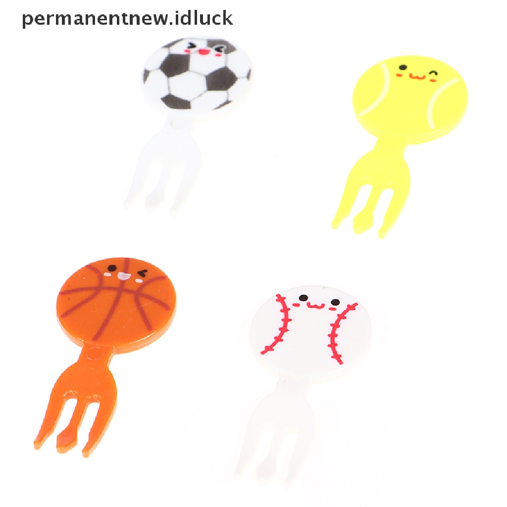 8 Pcs Tusuk Gigi Mini Desain Kartun Sepak Bola Untuk Makanan Ringan