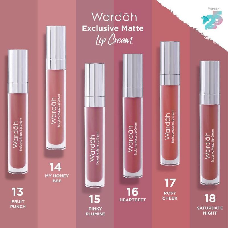 Wardah Exclusive Matte Lip Cream|Wardah Lip Cream|lIP CreaM Wardah|Lipstick Waardah|(100%ORIGINAL)