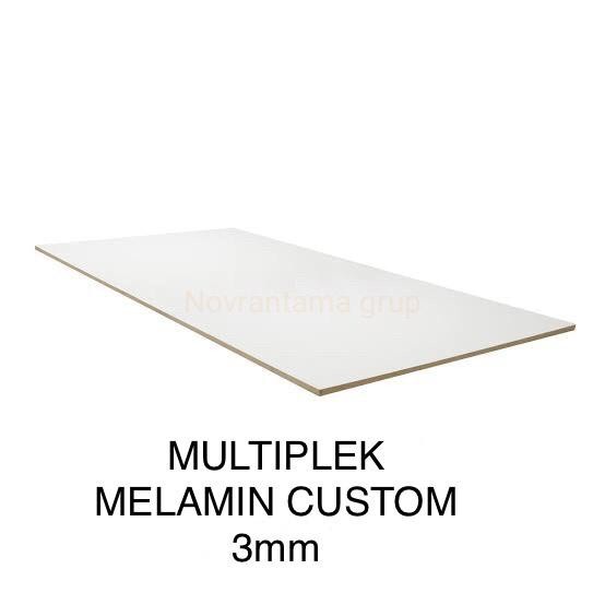 Multiplek Melamin Putih 3mm Custom per cm2 - Plywood untuk Kerajinan