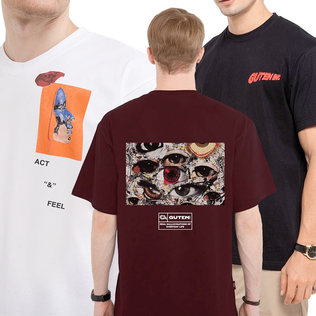  Baju  Kaos  Pria  Artwork Guteninc Shopee  Indonesia