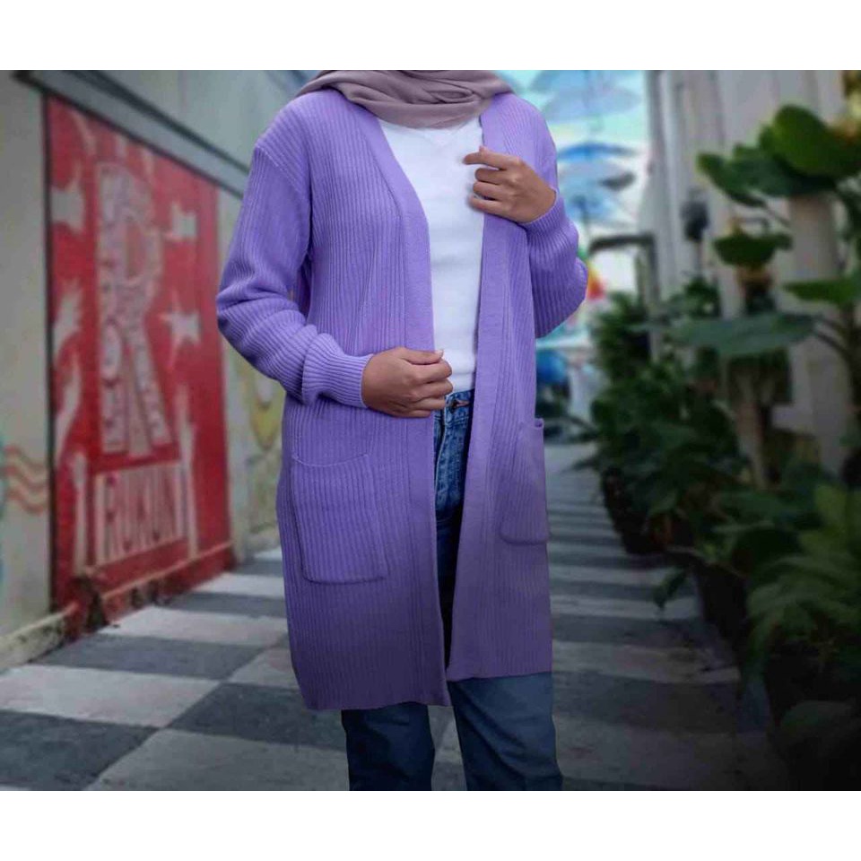 Long Cardy Belle Oversize Cardigan Rajut