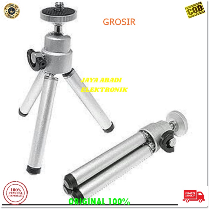 J131 ORIGINAL TRIPOD MINI LIPAT HOLDER U KAKI TIGA MONOPOD PEGANGAN HANDPHONE KAMERA PENYANGGA DUDUKAN POD MOBILE ANTI JATUH  kokoh stabil menopang merekam stand standing gadget gantungan multi tongsis tongkat cocok untuk hp dengan layar maksimal 5,5 inch