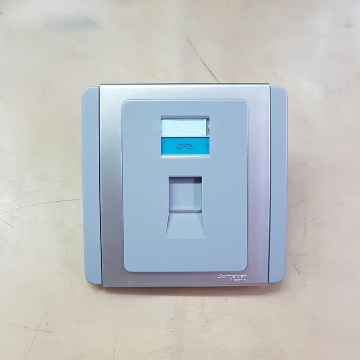 Stop kontak telepon neo (silver) schneider