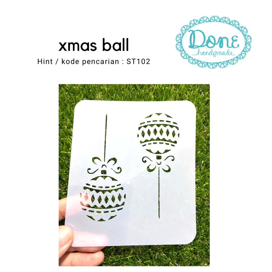 Stencil natal christmas stencils scrapbooking pola natal lampion ST102