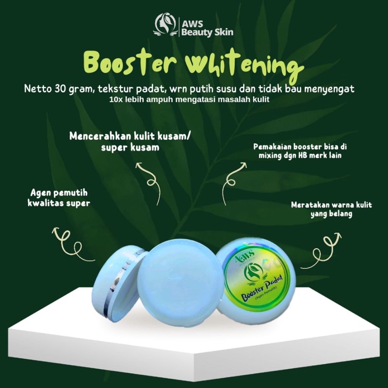 Boster Whitening Padat AWS BeautySkin