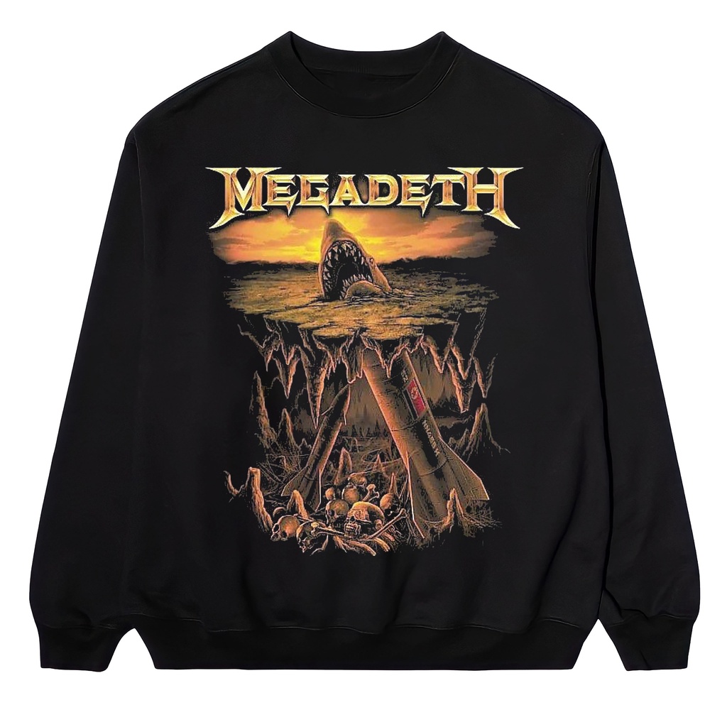 CREWNECK BAND MEGADETH VINTAGE (UNISEX SWEATER)