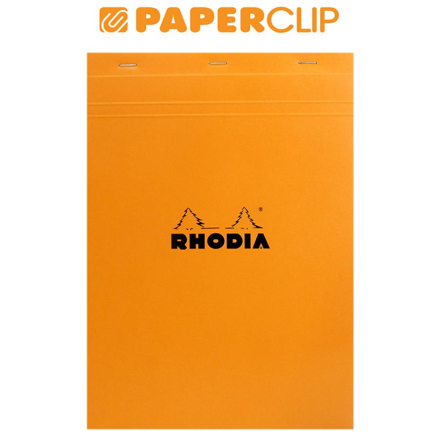 

NOTEPAD RHODIA N18 HEAD STAPLED ORANGE A4 SQUARED 18200EXPC
