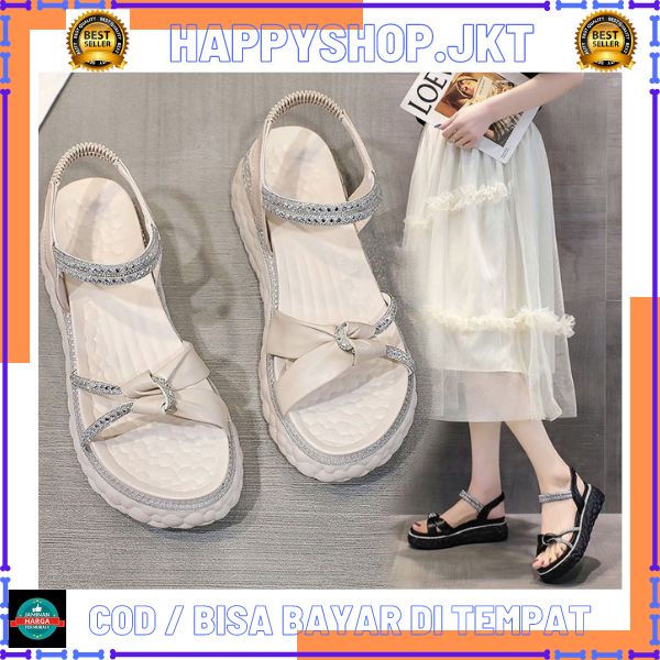 HS / Sepatu Sandal Wedges Wanita  Premium S-11