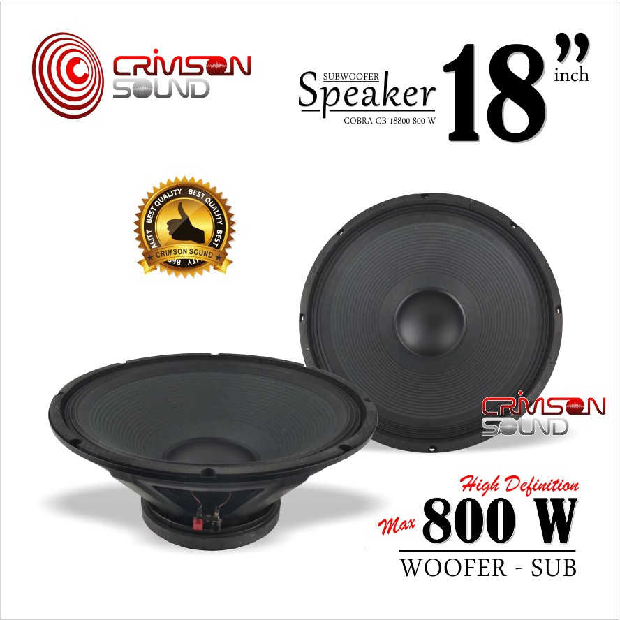 speaker 18 inch 800 watt