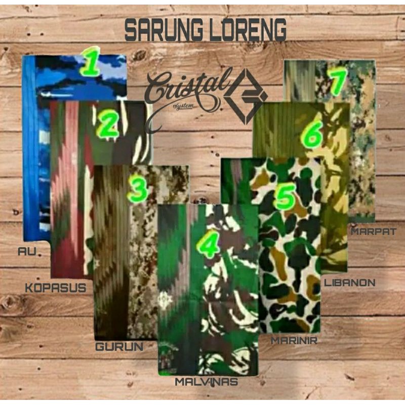 sarung loreng TNI / sarung loreng army /COD SARUNG LORENG