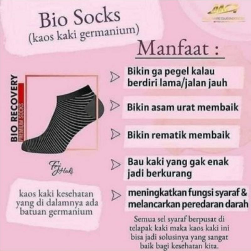 Kaos kaki terapi kesehatan dari Germanium
