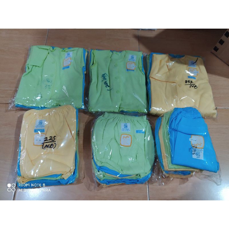 Baju Bayi Newborn Baru lahir 0-3 Bulan (3 stelan )