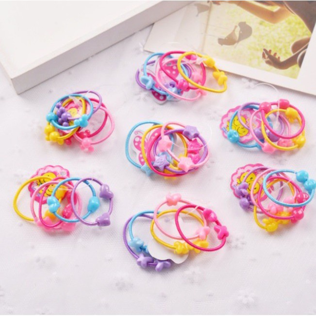 Ikat Rambut Anak Set 50 Little Girl Elastic Hair Band (VHJKT)