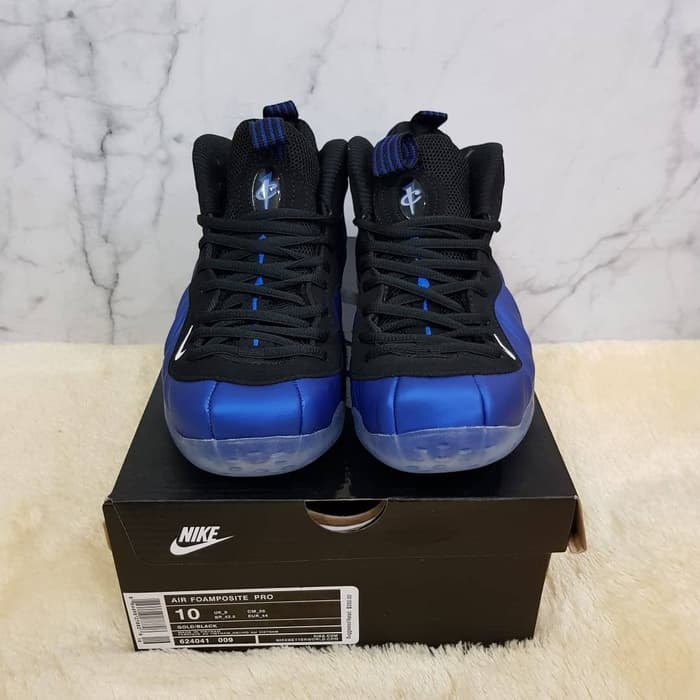 black and royal blue foamposites