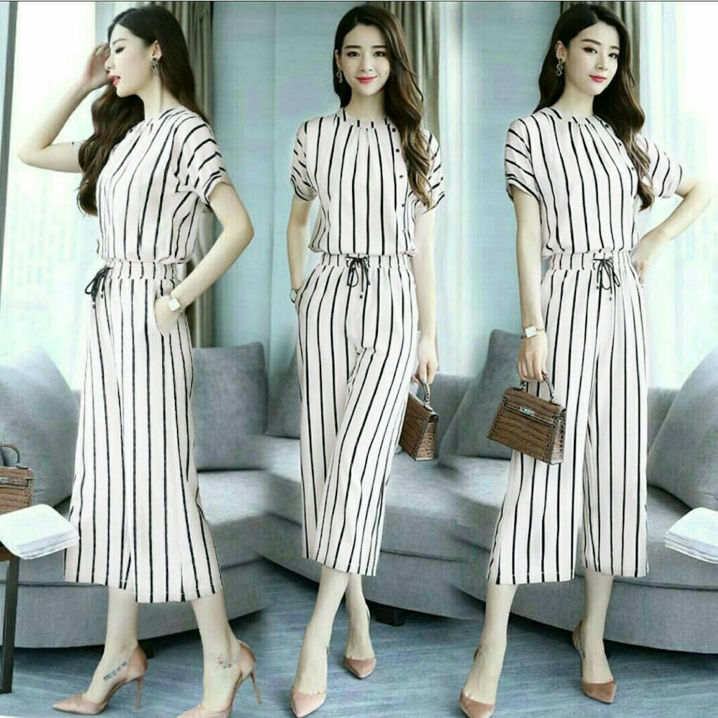 FWG - JUMPSUIT SHANGHAI / JUMPSUIT WANITA SALUR / OVERALL JUMPSUIT / PAKAIAN WANITA BARU