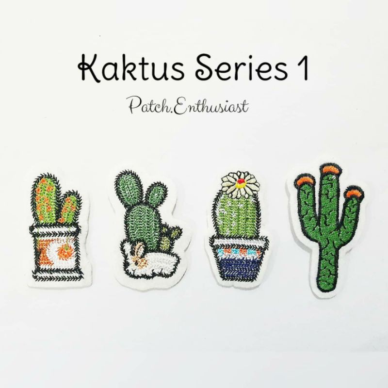 Patch Kaktus/Sticker Bordir Kaktus