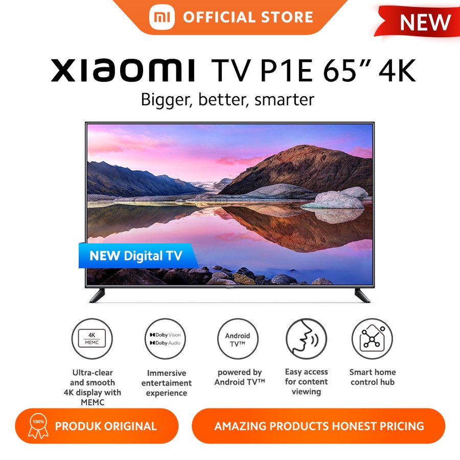 NEW 2022 Xiaomi TV 65&quot; P1E-UHD