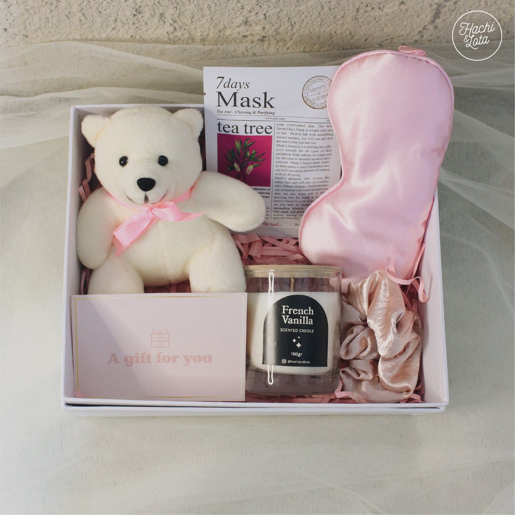 

Pink Gift Box | Kado Hadiah Hampers Ultah Pacar Resign Anniv Farewell