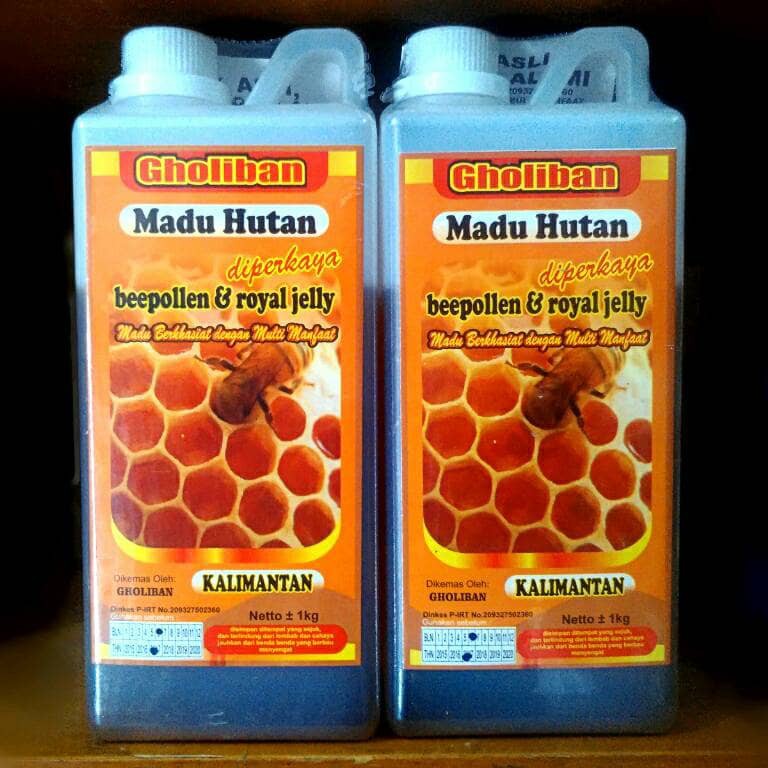 

Madu GHOLIBAN HUTAN KALIMANTAN 1000gr 1KG SEKILO Plus Bee Pollen