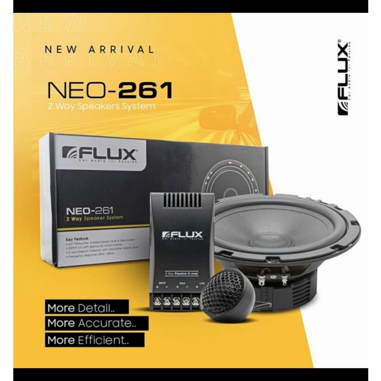 Speaker flux neo 261 - speaker flux neo261 - speaker split 2 way flux neo