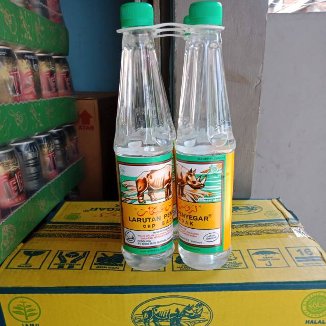 

Larutan Penyegar Cap Badak 500ml isi 4botol