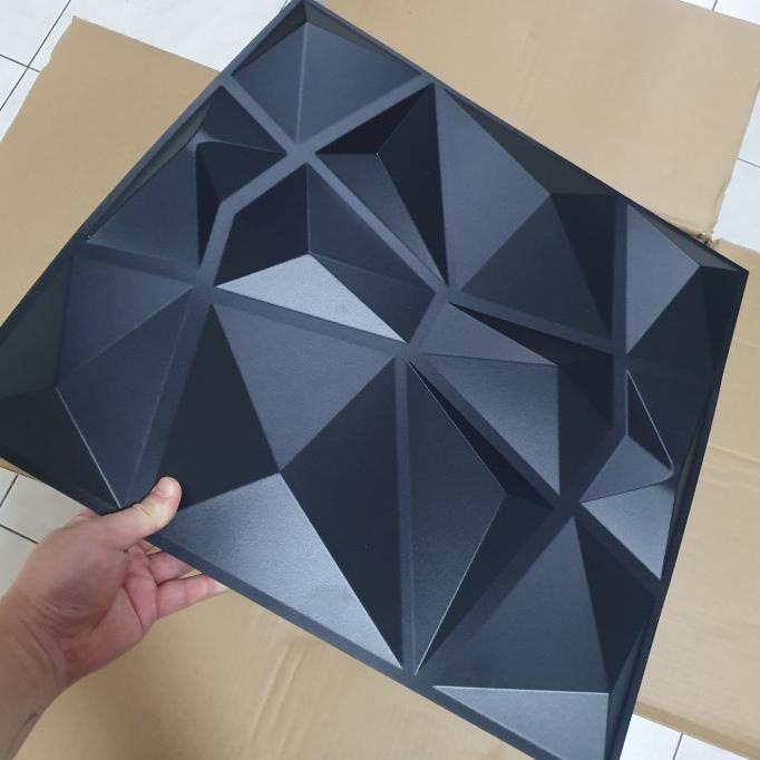 BLACK 3D WALLPANEL Wall Panel PVC D094 bukan wallpaper sticker foam
