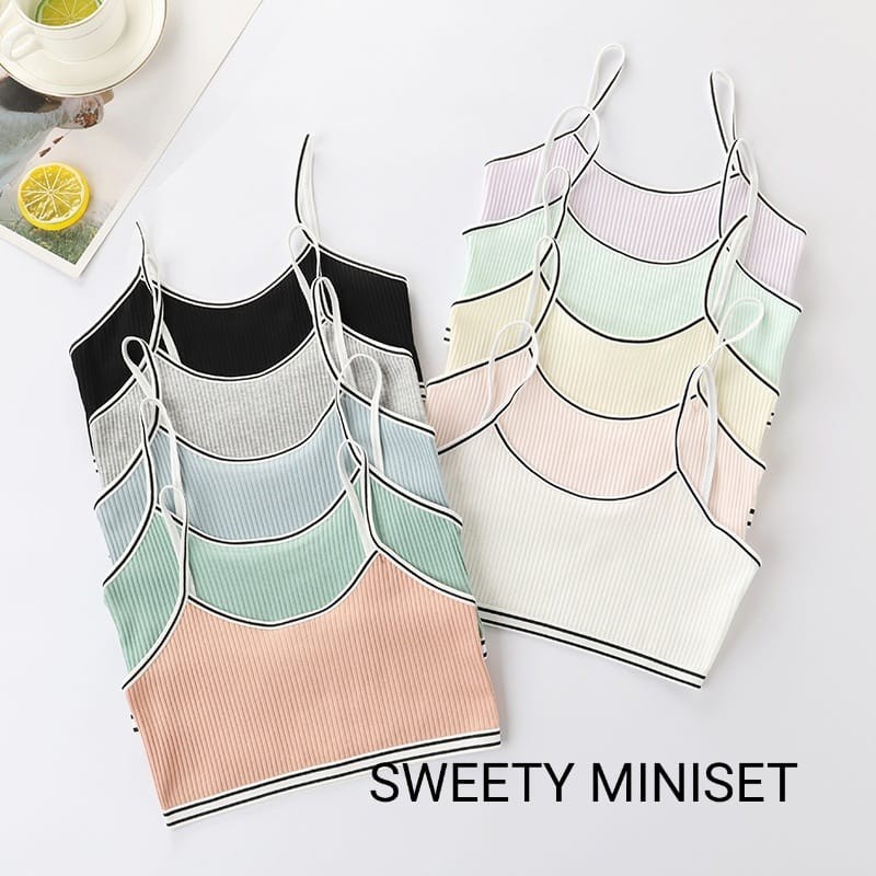 SWEETY MINISET ANAK REMAJA PEREMPUAN SD SMP SPORT BRA IMPOR KOREA