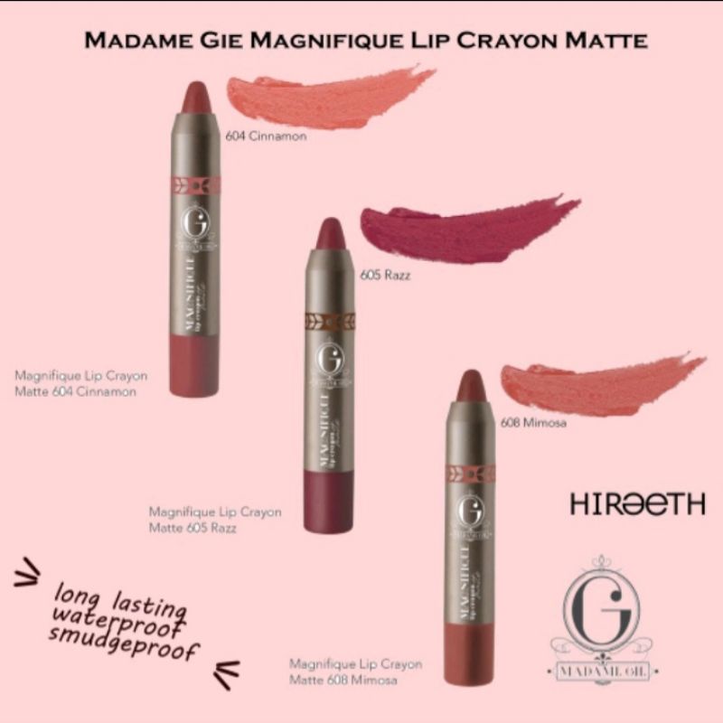 MADAME GIE LIP CRAYON MATTE