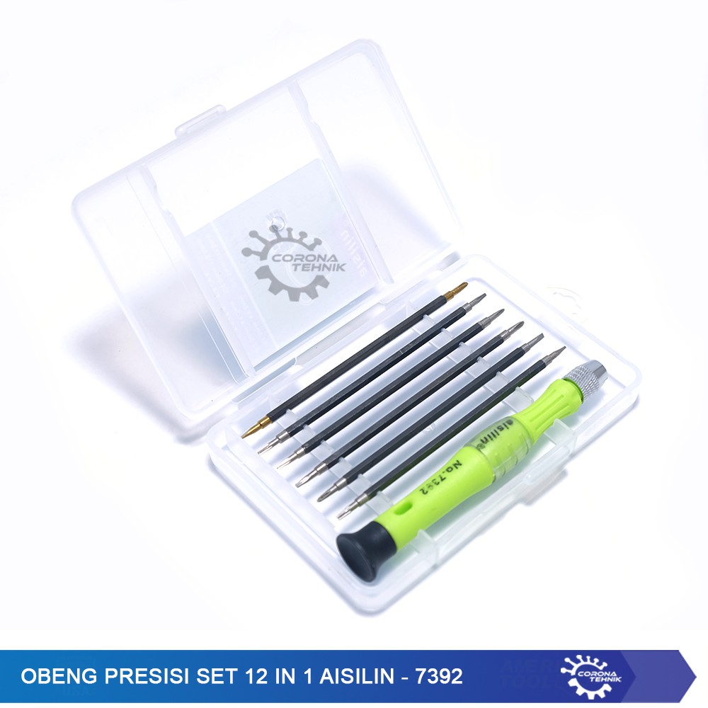 Obeng Presisi Set 12 in 1 Aisilin