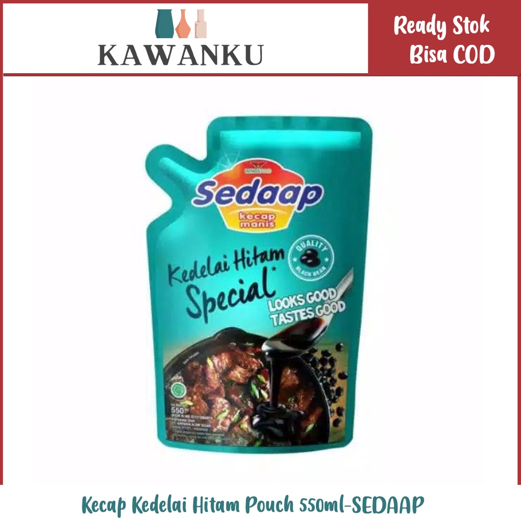 

Sedaap Kecap Kedelai Hitam Pouch 550ml