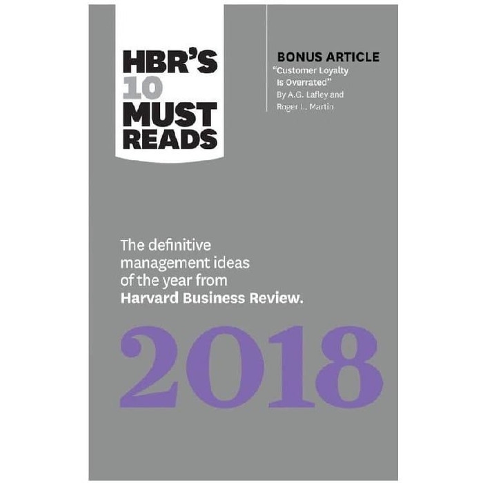 

Buku HBR’s 10 Must Reads 2018_The Definitive Management Ideas of the Year - HARD COVER