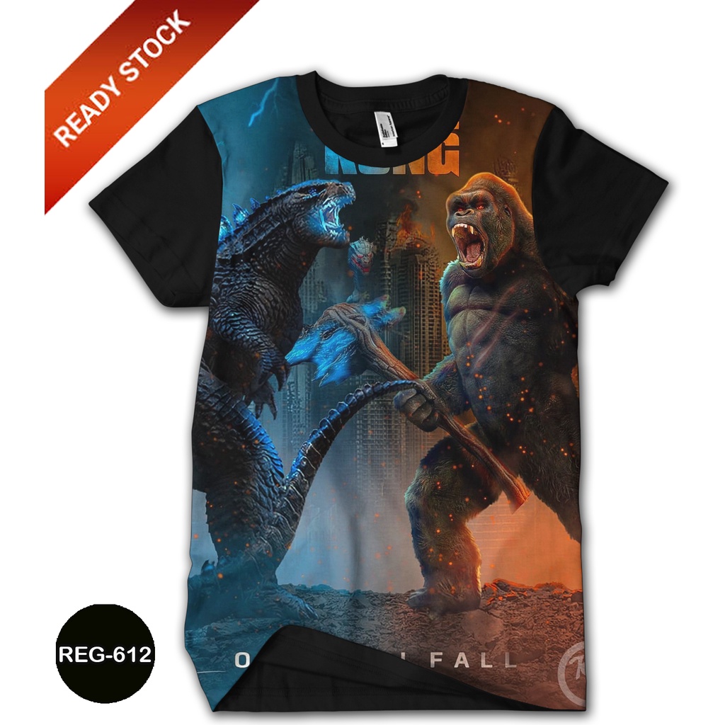 Baju Godzilla vs Kong Kaos Anak Godzilla Trendy dan Terlaris #REG-612