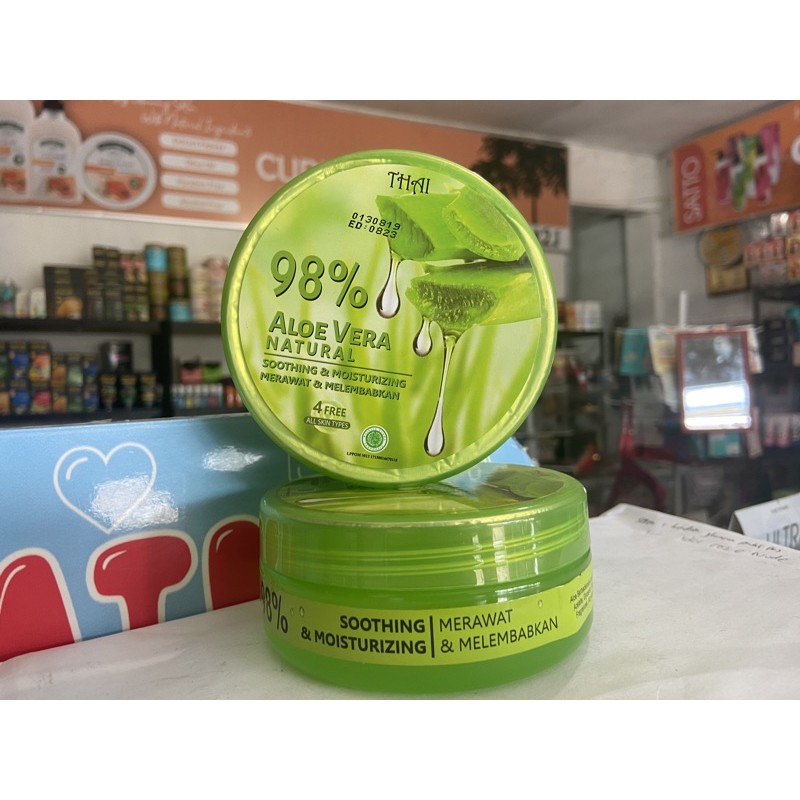 kemasan pot -- thai aloe vera 98 % shooting gel -- thai aloevera gel 98 % shooting and moistirizing