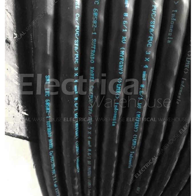 Kabel Listrik Nyfgby 3X4Mm2 Sutrado (Gby 3X4Mm 3X4 Mm 3 X 4 Mm2)