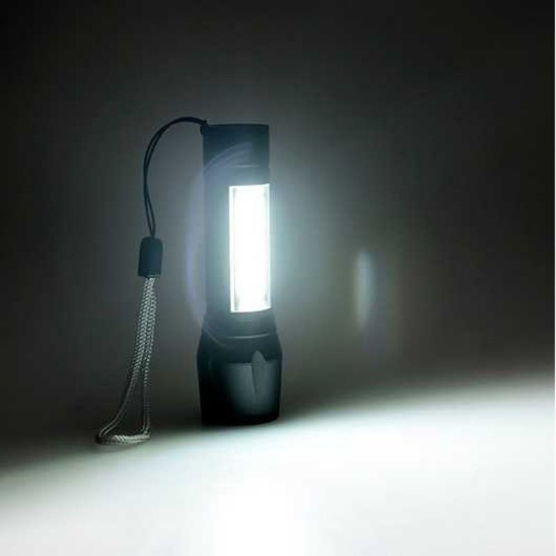 Senter LED USB Rechargeable taffware Q5+COB 2300 Lumens - 1517