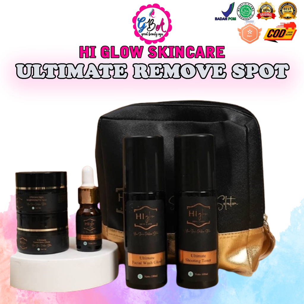 Skincare Hi Glow Ultimate Remove Spot Skincare Bpom Perawatan Wajah Glowing Kecantikan Crem Penghila