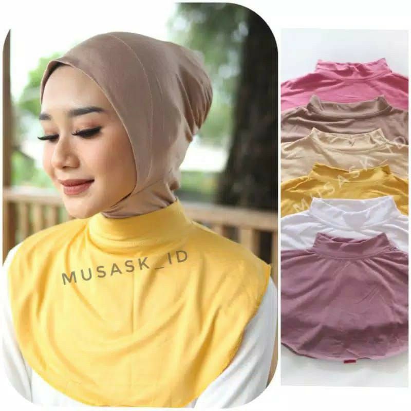 Manset Leher Bahan Rayon Super Manset Toga inner leher