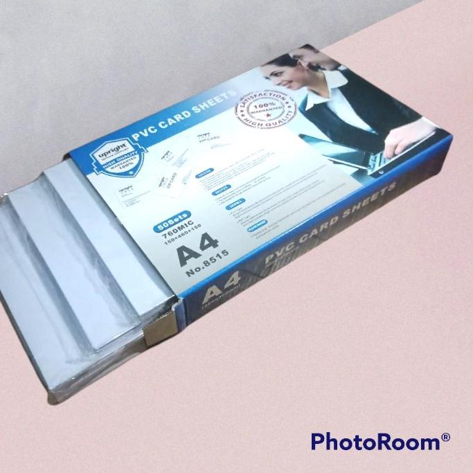 

ス PVC ID card PVC, Lapisan tengah Overlay Penebal ukuran A4 inkjet PVC iD Card isi 5 sheet 50 card Hot