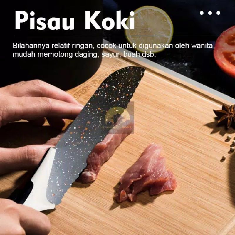 Kitchen Knife Set Premium Bahan Keramik Import Pisau Daging Pisau Buah Pisau set