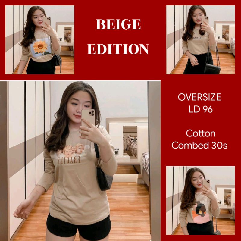 Baju Wanita Terbaru Kaos Tshirt Remaja Cewek Abg Murah Tumblr Tee Lengan Panjang