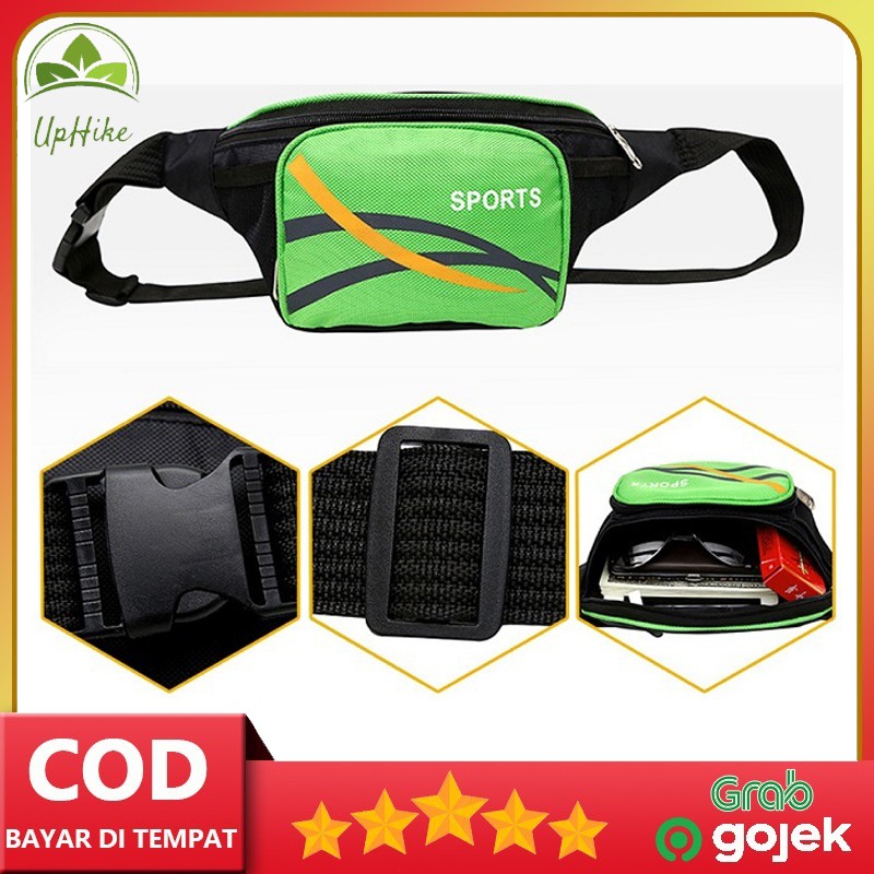 Uphike - Tas Slempang Sport /Waistbag Sport / Tas Pinggang Sport List 1 /Tas Olahraga TS203