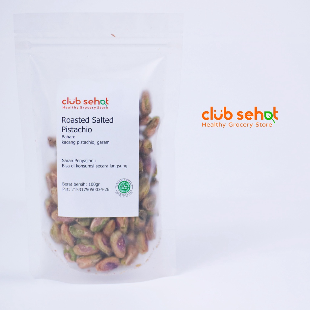 

CLUB SEHAT - Roasted Pistachio Salted (No Shell) 100gr