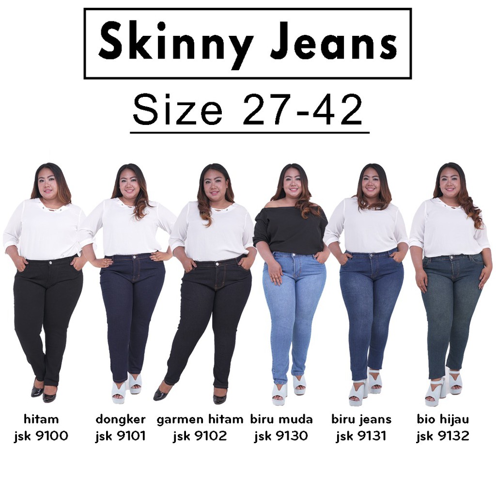  UKURAN  27 42  Celana  Panjang Wanita  Model Skinny Jeans  