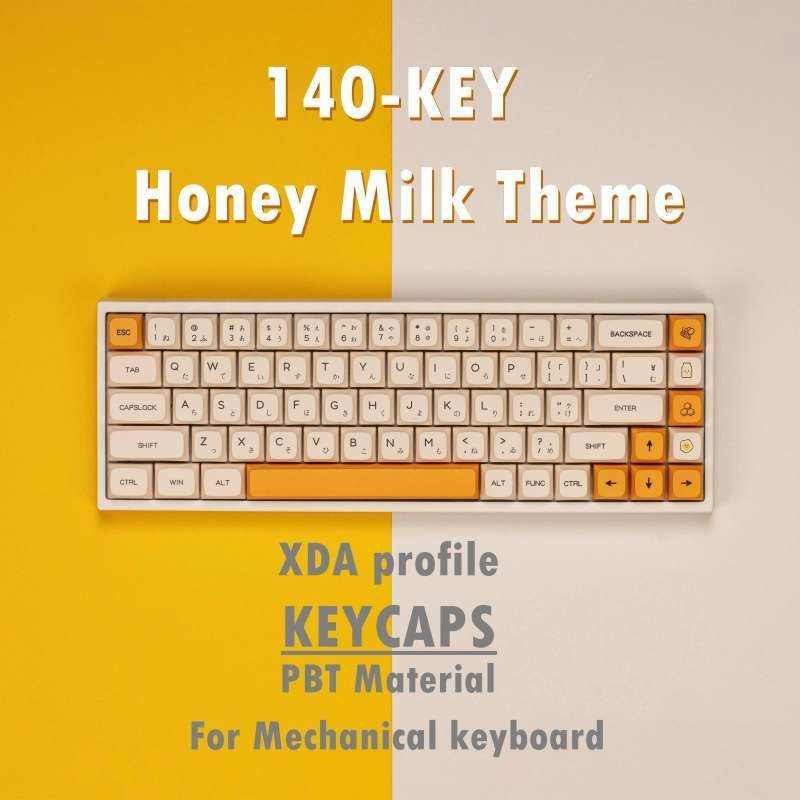 Keycaps PBT DYE SUB Honey Milk Theme - XDA Profile